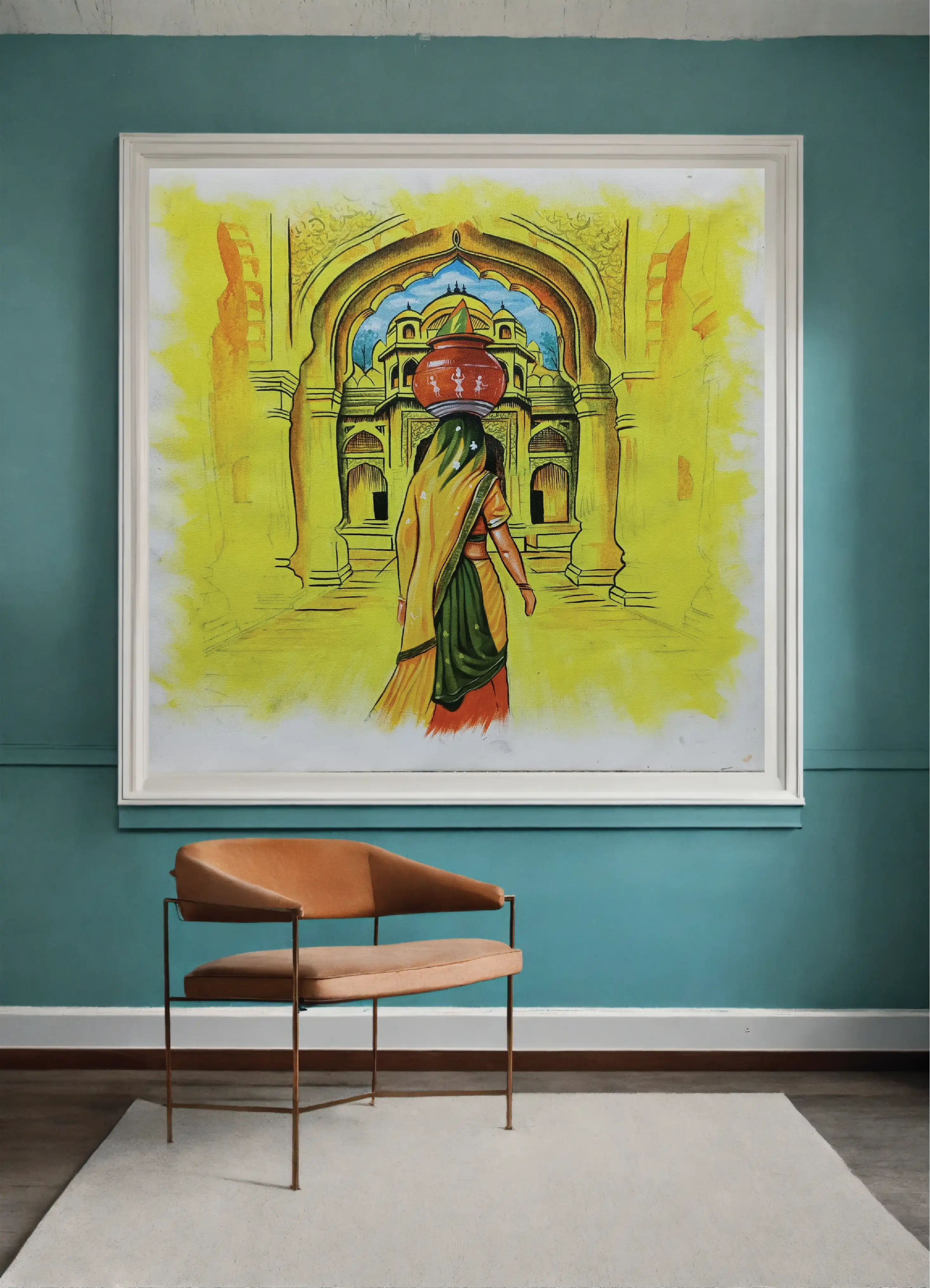 Rajasthani Woman — Interior Wall Art